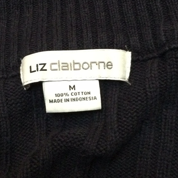 Is Claiborne V-neck cable knit sweater - Picture 5 of 5